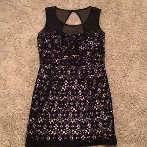 Inspire Me black lace dress size 7